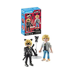 Playmobil® PLAYMOBIL 71337 Miraculous : Adrien & Chat Noir pas cher