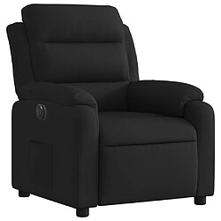 Avis vidaXL Fauteuil inclinable électrique Noir Tissu