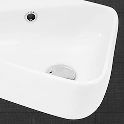 Acheter ML-Design Lavabo blanc céramique angulaire évier avec trou de robinet à gauche 450x270 mm