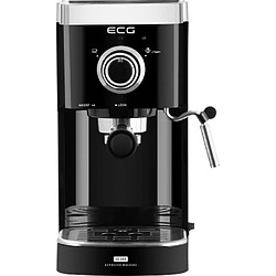 Ecg ESP 20301 Machine Expresso 1450W 1.25L Acier Inoxydable Réutilisable Mousseur à Lait Chauffe Tasse Noir pas cher