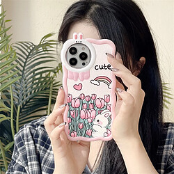 GUPBOO Étui pour iPhoneXsMax Tulip Rabbit Girl Phone Case Style japonais et coréen doux