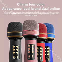 Acheter Universal Microphone portable Bluetooth Carla identifie les microphones à deux haut-parleurs pour chanter pour le système de télévision intelligente IOS | Microphone