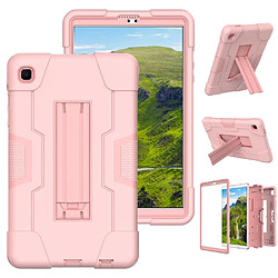 Coque en TPU + Silicone Conception de couleur de contraste avec béquille coulissante or rose pour votre Samsung Galaxy Tab A7 Lite 8.7 pouces T225/T220 (2021))