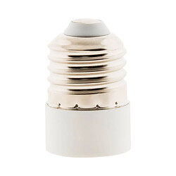 Adaptateur de douille culot pour ampoules - fiche mâle E27 vers fiche femelle E14 - blanc - Zenitech