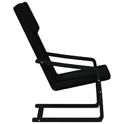 Acheter vidaXL Chaise de relaxation Noir Tissu