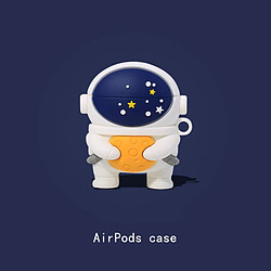 GUPBOO Airpods Coque Housse Étui Protecteur Compatible pour AirPods 3-dessin animé ciel étoilé astronaute mignon