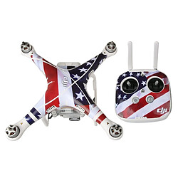 Avis Wewoo Sticker pour Phantom 3 Drone Quadcopter & Télécommande et Batterie US Drapeau Motif 4D Imitation En Fibre De Carbone PVC Résistance À L'eau Autocollant Kit