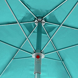 Avis Hesperide Parasol droit rond Anzio - Diam. 230 cm - Bleu émeraude