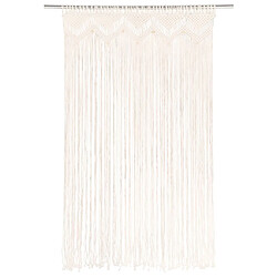 vidaXL Rideau en macramé 140x240 cm Coton