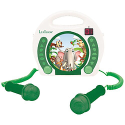 Lexibook Lecteur CD portable avec 2 microphones Animaux