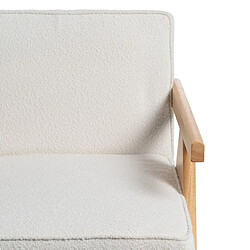 BigBuy Home Fauteuil Blanc Naturel 57 X 50 X 77 CM pas cher