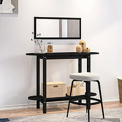 vidaXL Table console Noir 110x40x80 cm Bois massif de pin 