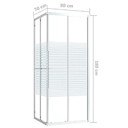 vidaXL Cabine de douche ESG 80x70x180 cm pas cher