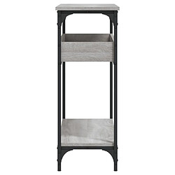 Maison Chic Table console | Meuble d'entrée | Table d'appoint avec étagère sonoma gris 100x29x75 cm -GKD99709 pas cher