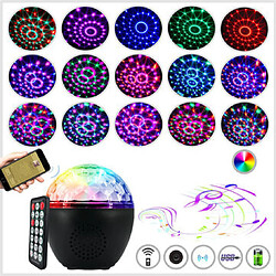 Avis Universal 16 couleurs Haut-parleur Bluetooth Disco Ball Mini Musique Musique Audio Scène Contrôle Télécommande Portable Personne de club