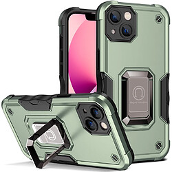 Coque en TPU anti-rayures avec béquille vert pour iPhone 13 6.1 pouces