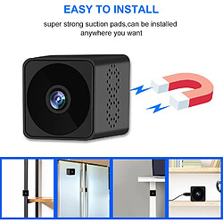 Mini Spy Camera, Stealth Camera, Infrared Night Vision with Motion Detection, Full HD Mini Camera, 6 Hours Battery Life, Indoor and Outdoor Covert Security Camera with Loop Recording, Suitable for Home and Office pas cher