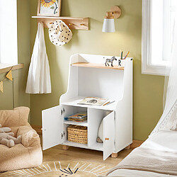 SoBuy KMB84-W Meuble de Rangement pour Chambre d’Enfant, Étagère de Rangement pour Jouets et Livres