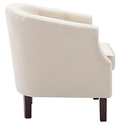 Acheter Maison Chic Fauteuil Relax pour salon | Fauteuil Beige Tissu -GKD22188