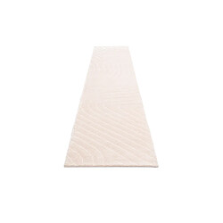 Avis Vidal Tapis de couloir en laine 391x79 rose Darya