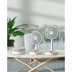 Avis UK Portable USB Rechargeable Mini Foldable Fan Cooler Desk Fan