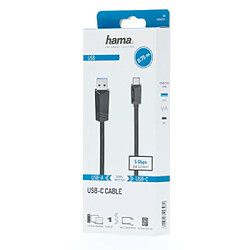 HAMA Câble USB-C, mâle USB-C - mâle USB-A, USB 3.2 Gen1, 5 Gbit/s, 0,75 m