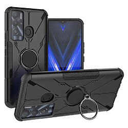 Coque en TPU anti-chute avec béquille pour votre Tecno Pova Neo - noir