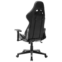 Avis vidaXL Chaise de jeu Noir et gris Cuir artificiel