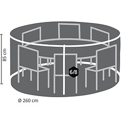 Perel Housse D'Extérieur Pour Ensemble De Jardin Rond - Ø 260 Cm