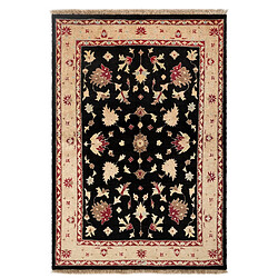 Vidal Tapis de laine 226x156 noir Ziegler