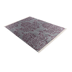 Vidal Tapis de laine 201x142 gris Darya