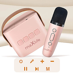 Acheter Maxlife Enceinte Bluetooth avec Microphone Portable Autonomie 5 heures Rose Poudré