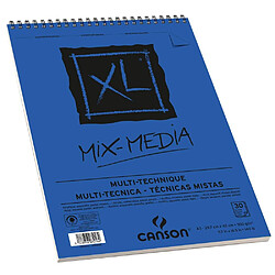 Canson Mix Media Bloc de papier à dessin Taille XL, 300 g/m², 30 feuilles 29.7 x 43.2 cm weiß