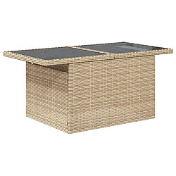 Acheter vidaXL Salon de jardin avec coussins 8 pcs beige résine tressée