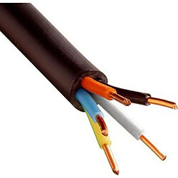 cable électrique - rigide - r2v - 5g1.5 mm2 - couronne de 50 mètres