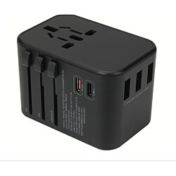 Universal Double type C PD QC USB tout dans un seul adaptateur de chargeur avec l'UE US UN UK AUP Voyage Prise de chargeur d'électricité | Adaptateur de prise internationale