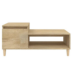 Acheter vidaXL Table basse Chêne sonoma 100x50x45 cm Bois d'ingénierie