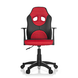 Chaise de bureau / Siège pivotant KID GAME AL noir rouge hjh OFFICE