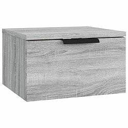 Maison Chic Table de chevet murale,Table de nuit Sonoma gris 34x30x20 cm -MN25452