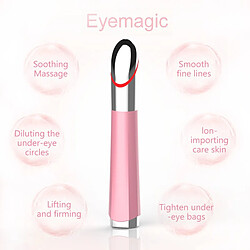 Avis Universal 5 sur 1 EMS Masseur d'yeux et de lèvres Rechargeable Compression thermique rapide Appareil de récupération de la peau Vibrations Bleu Rouge Lumière Importation Appareil de beauté | Appareil de beauté domestique (rose)