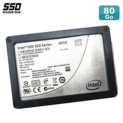 SSD 80Go 2.5" Intel 320 Series SSDSA2CW080G3 0362 SATA III 6Gbps - Occasion