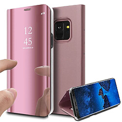 Coque à Rabat Mirroir couleur Rose pour Samsung Galaxy S9 Plus Little Boutik®