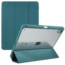 Etui en PU + TPU transparent, anti-chute avec support pour votre iPad Air (2022)/(2020) - vert nuit