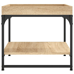 ComfortXL Table Basse Chêne Sonoma 49,5x49,5x45 Cm Bois D'ingénierie pas cher