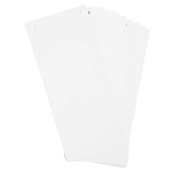 Acheter Exacompta Paquet 100 fiches intercalaires horizontales unies perforées Forever - 105x240mm - Blanc - Lot de 7