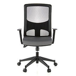 Siège de bureau / Fauteuil de direction LAVITA, tissu maille noir / gris hjh OFFICE