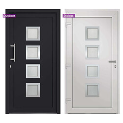 Acheter vidaXL Porte d'entrée Anthracite 98x190 cm