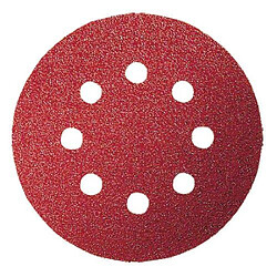 Bosch 2609256A17 Feuilles abrasives pour Ponceuses excentriques Diamètre 115 mm 8 trous Grain 80 Lot de 5 feuilles