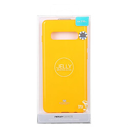 Acheter Wewoo Coque Souple Housse en TPU anti-chute et anti-rayures pour Galaxy S10 + Jaune