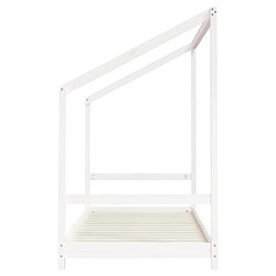 Maison Chic Lit simple Cadre de lit pour enfants,Lit d'Enfant Moderne blanc 90x200 cm bois de pin massif -MN66598 pas cher